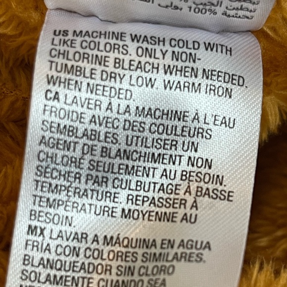 Sun + Stone Owen Wide Wale Corduroy Jacket Lined with Fur Pile, Size S - Picture 9 of 10